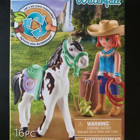 Playmobil - Horses of waterfall, Ellie & Sawdust med western-rideøvelser- 71358