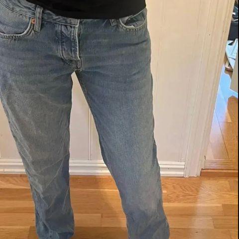 Straight Leg Jeans, størrelse M