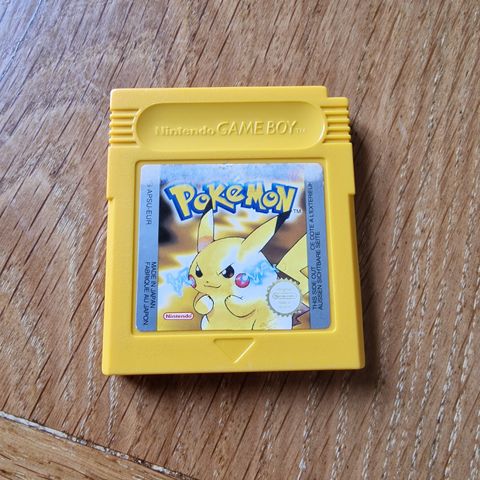 Pokemon Yellow til Gameboy (lagrer!)