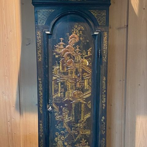 Antikk Grandfather longcase klokke, datert 1780, by Thos Goddon of London