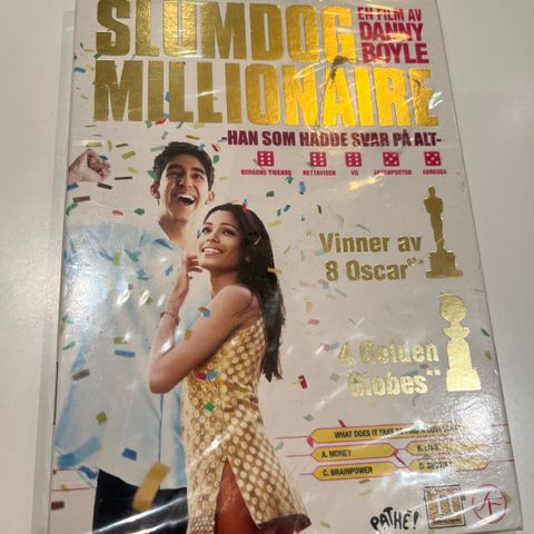 Slumdog Millionaire DVD - helt ny