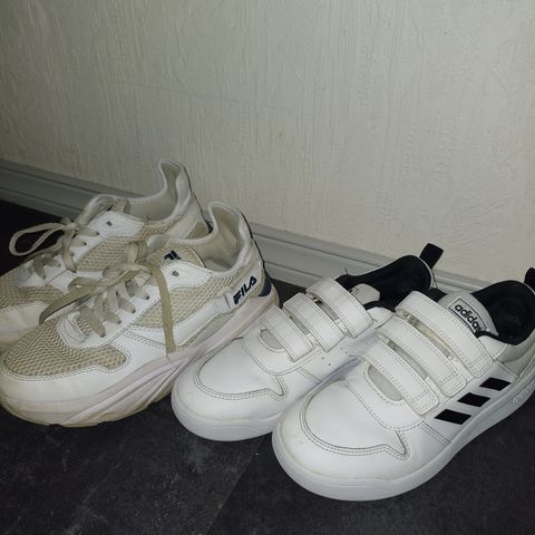 Fila joggesko str 37 og adidas hallsko str 37,5  selges samlet