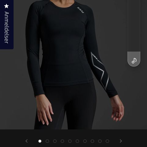 2XU Core Compression Long Sleeve Top Dame str M