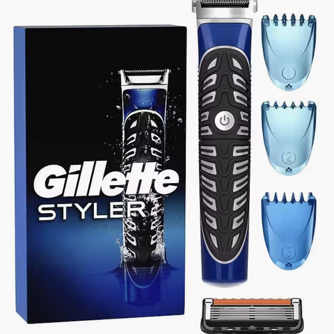 Gillette Fusion Proglide Styler + 4 Fusion barberblad - UÅPNET