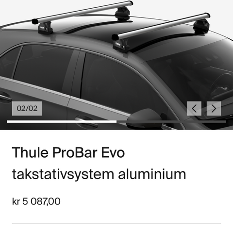 Komplett Thule Probar EVO Takstativ til VW AMAROK