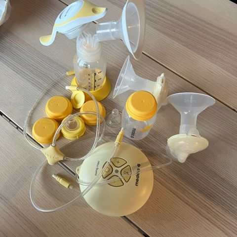 Medela elektrisk pumpe + håndpumpe