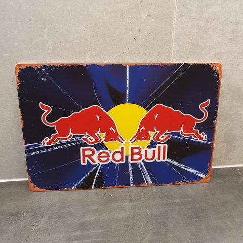 Red Bull skilt vintage