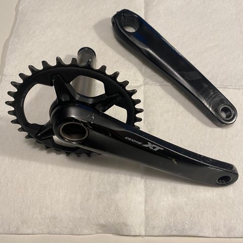 Shimano deore XT kranksett, 32t, 175mm