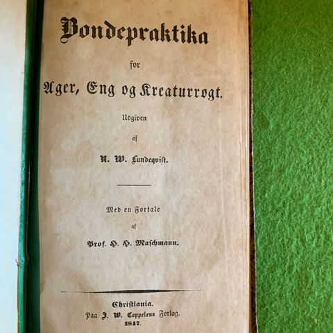 Bondepraktika for ager, eng og kreaturrøgt (1847)