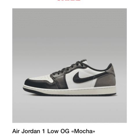 AIR JORDAN 1 LOW OG «MOCHA»