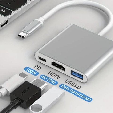 USB-C Til HDTV-adapter Multiport