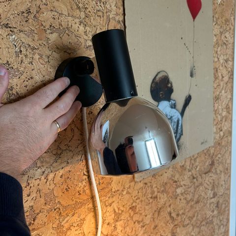 Retro vegglampe fra Hoffmeister Leuchten