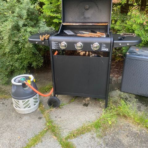 Gassgrill/BBQ/Grill med 3 brennere