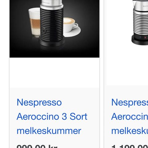 Nespresso melkeskummer helt ny