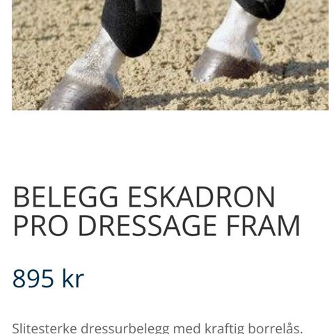 Eskadron pro dressurbelegg 4stk