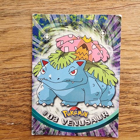 Venusaur. # 03. Topps. Pokémon-kort