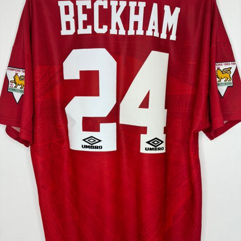 Manchester United 1994-96 Beckham fotballdrakt 🔥