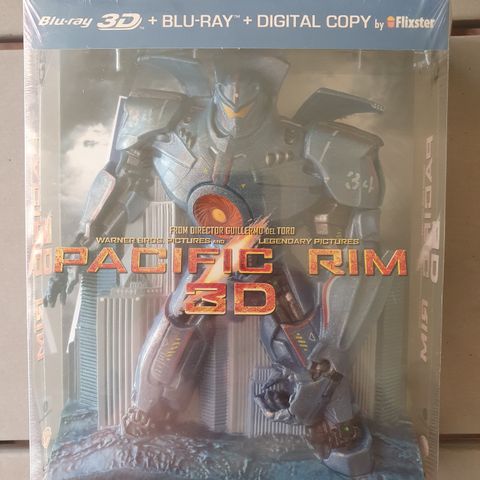 PACIFIC RIM 3D OG BLU-RAY  I PLAST