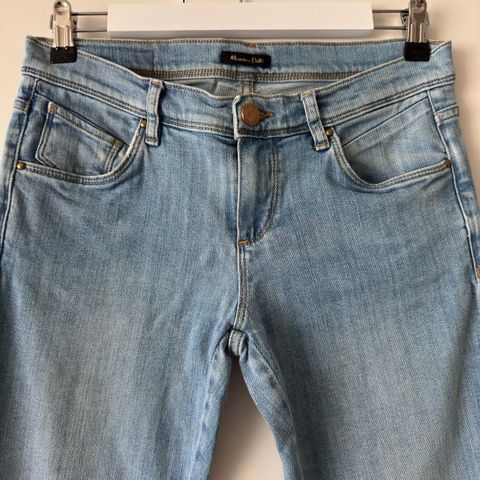 Massimo Dutti Lys blå jeans XS-S Slim Fit