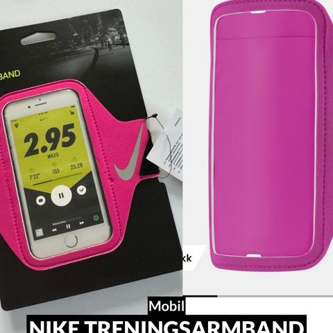 Ny med lapp! Trening Nike armband til mobil kr 75,-