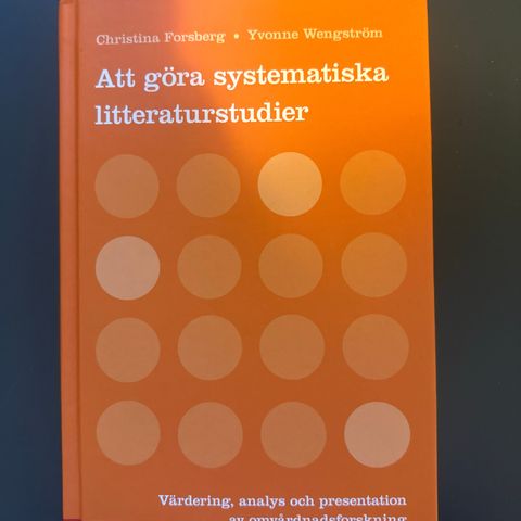 Att göra systematisks litteraturstudier