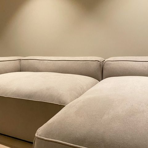 Decotique 3-seter sofa divan høyre, sandshell beige