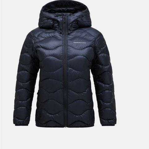 Peak helium down hood jacket