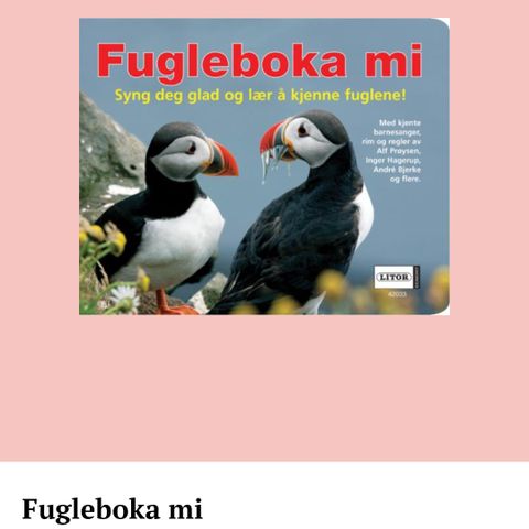 Boken "Fugleboka mi"