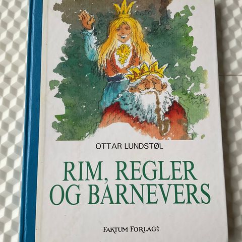 Verdens Vakreste Eventyr. Bind 8.-  Rim, Regler og Barnevers.