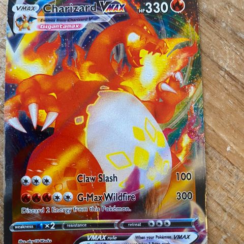 2 kort Charizard gigantamax Vmax