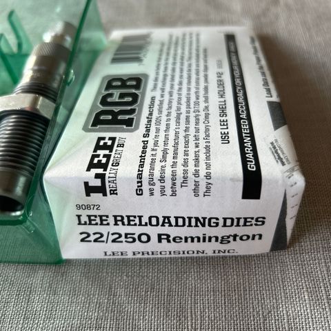 Die sett 22/250 Remington, LEE