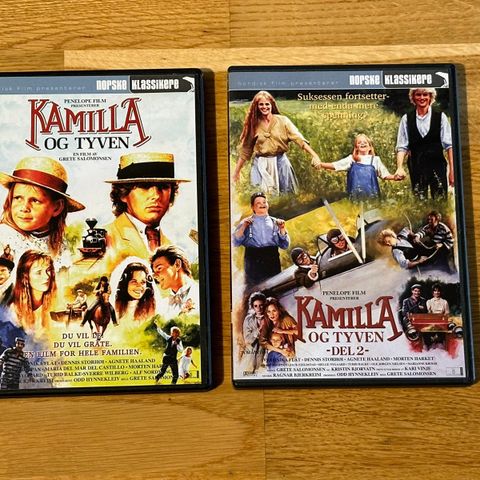 Norske Klassikere: Kamilla og Tyven 1 & 2 (DVD)