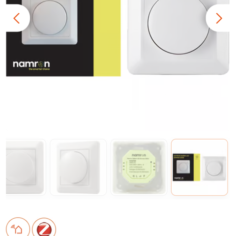 Namron dimmer zigbee 250w smarthus dimmer