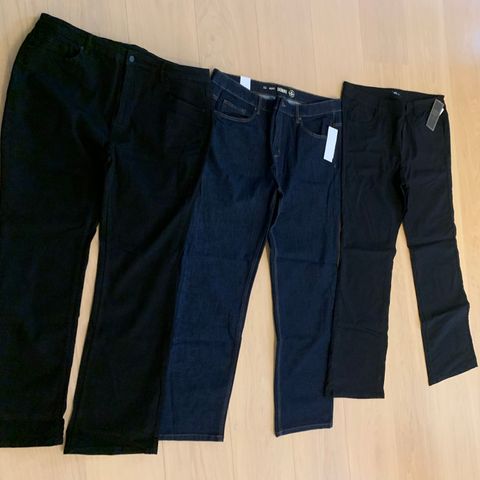 Jeans/bukser XLNT str 52, ubrukt/lite brukt