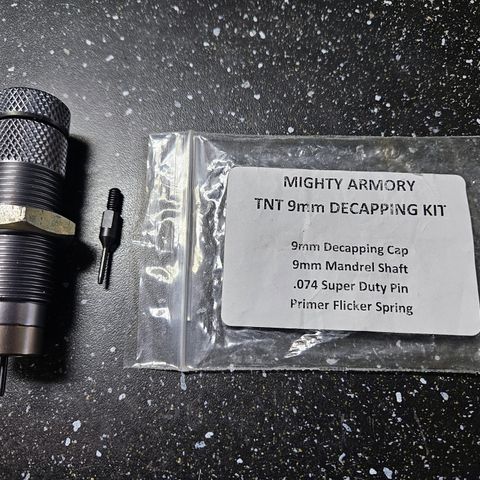 Mighty Armory Gold Match TNT 9mm Luger Full Length Sizing Decapping Die