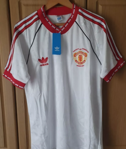 MANCHESTER UNITED SHIRT EUROPEAN CUP WINNERS 1991 VINTAGE LARGE