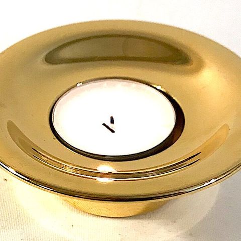 Royal Copenhagen Tealight Holder | Gold plated | Danish Design