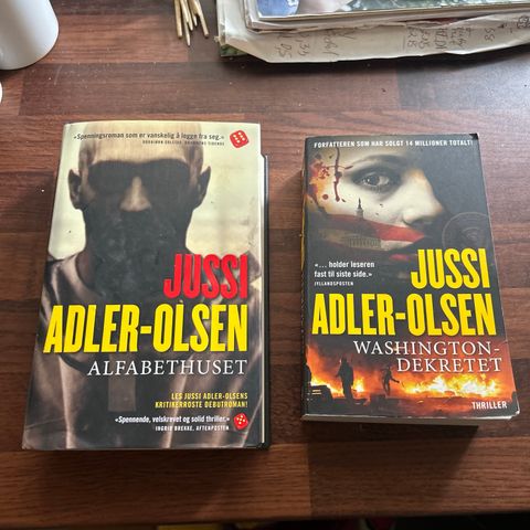 Jussi Adler -Olsen alfabethuset,Washington -dekretet