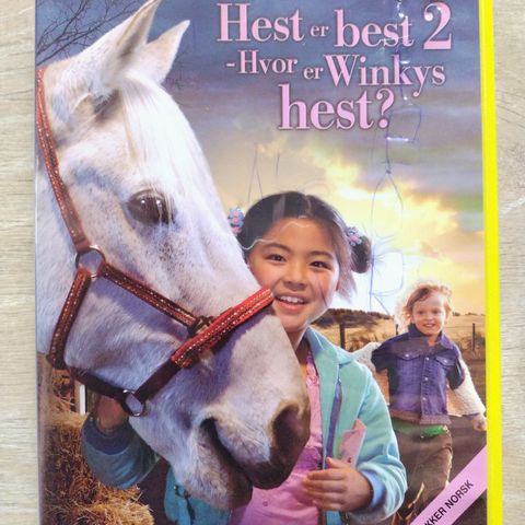 Dvd familiefilm. Hest er best 2. Hvor er Winkys hest? Norsk tale.