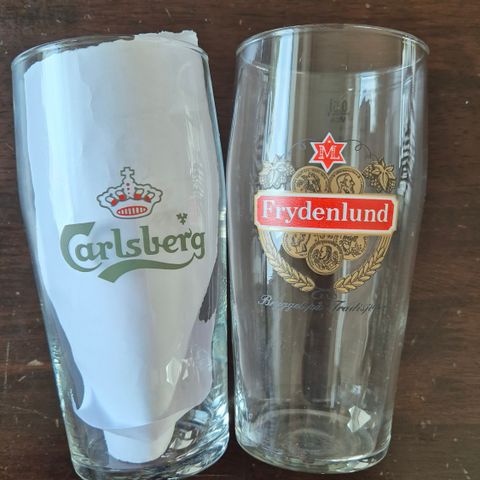 Ølglass, Carlsberg og Frydenlund