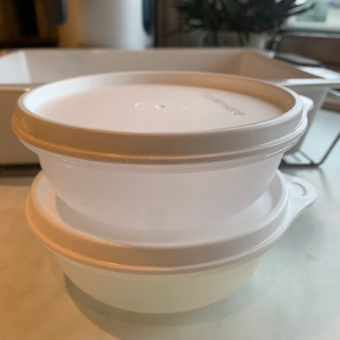 Tupperware Rundlett Dessertskåler 3 dl 2 stk.