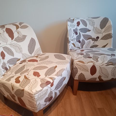 2 IKEA low seat chairs