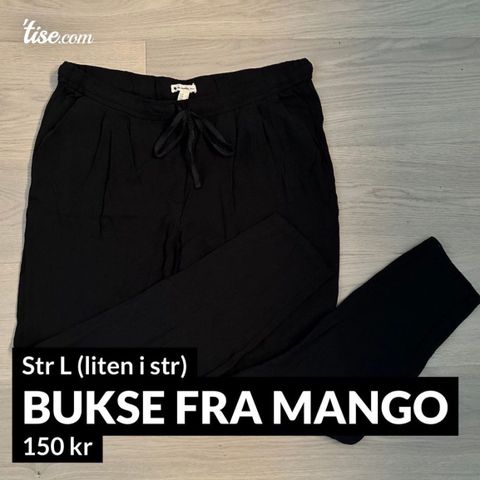 Bukse fra Mango (str L - liten i str)