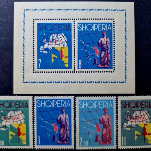 Albania 1962 - Europa - Fullt frimerker sett - Scott verdi kr. 625,-