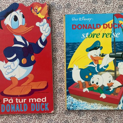 Retro Walt Disney bøker - Donald Duck - 1971 og 1973