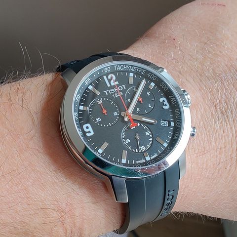 Tissot PRC200 Chronograph 42mm, komplett, nytt batteri