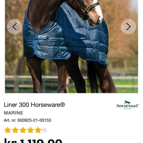 Horsewear liner str 130