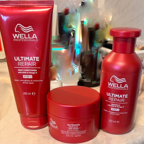 Wella Professionals shampoo, balsam og hårkur