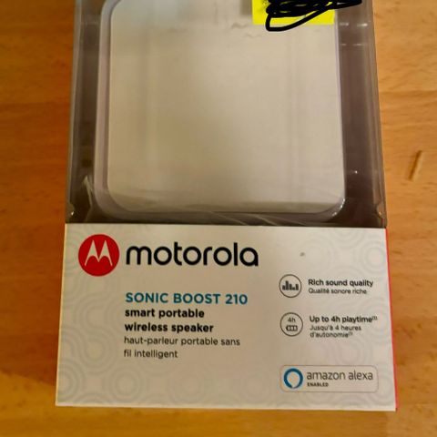 Motorola Sonic Boost 210 bærbar høyttaler (hvit)