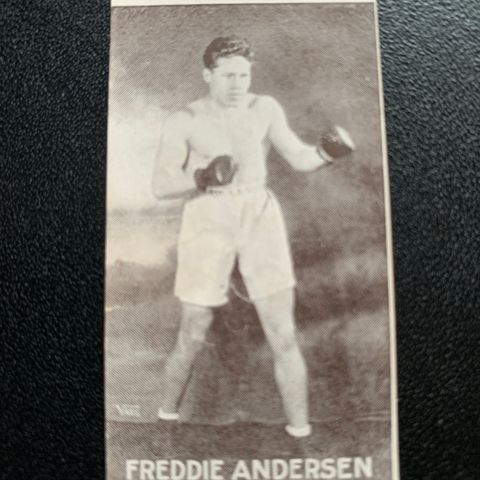 Freddie Frithjof Holger Andersen lettvekt Boksing sigarettkort 1930